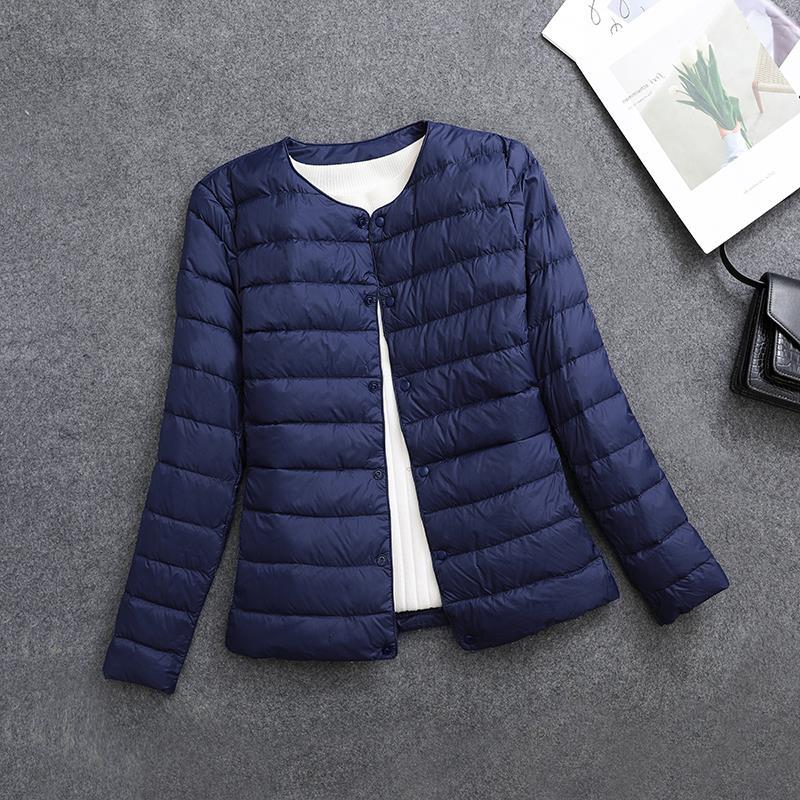 Veste légère isolante pour femme – Vêtement intérieur court à col rond - Image 13