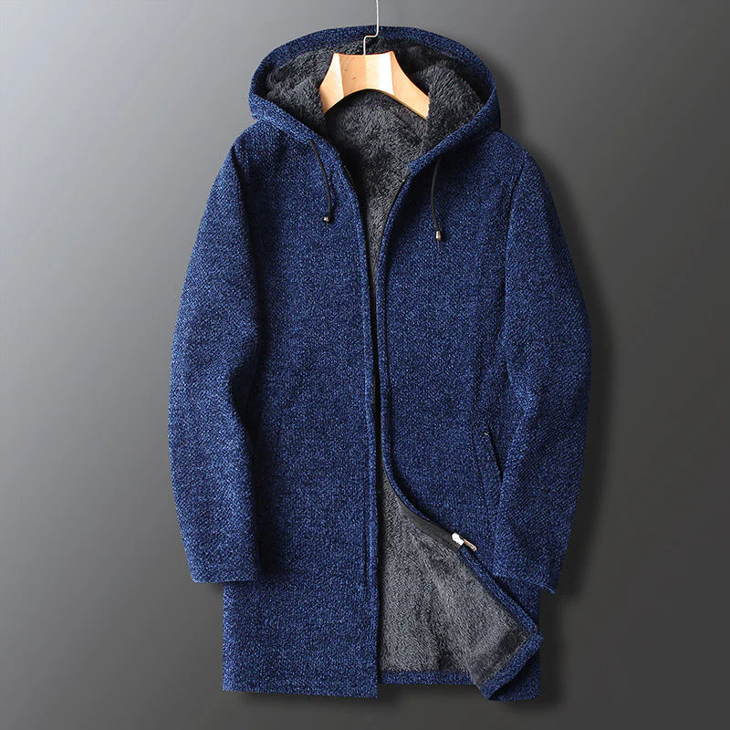 Veste Longue à Capuche Décontractée d’Hiver pour Homme - Image 2