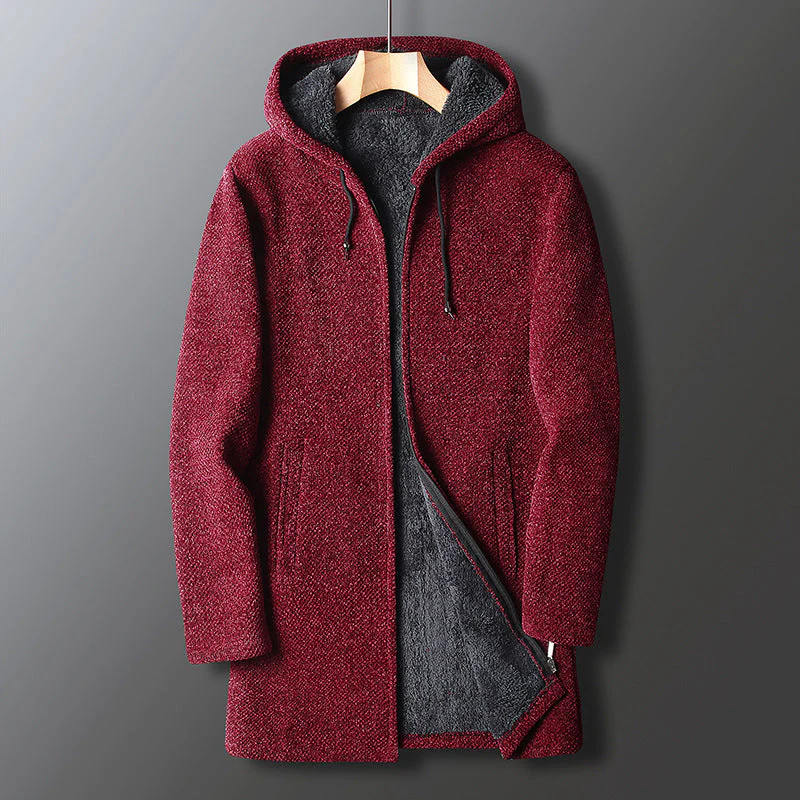 Veste Longue à Capuche Décontractée d’Hiver pour Homme - Image 3