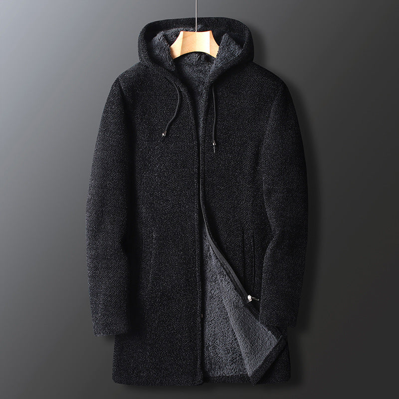 Veste Longue à Capuche Décontractée d’Hiver pour Homme - Image 5