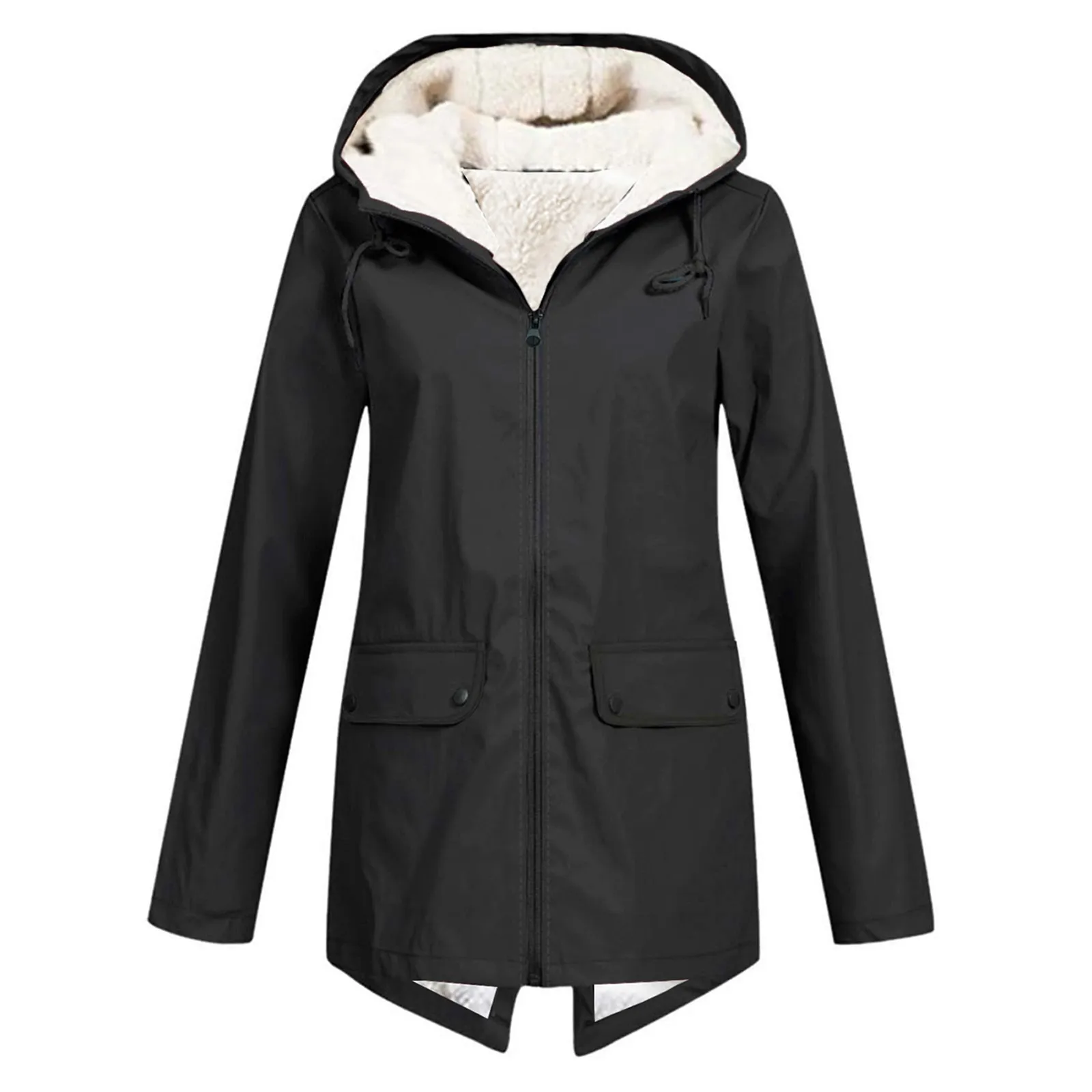 Veste Longue Doublée Polaire Femme – Parka d’Hiver Chaude - Image 3