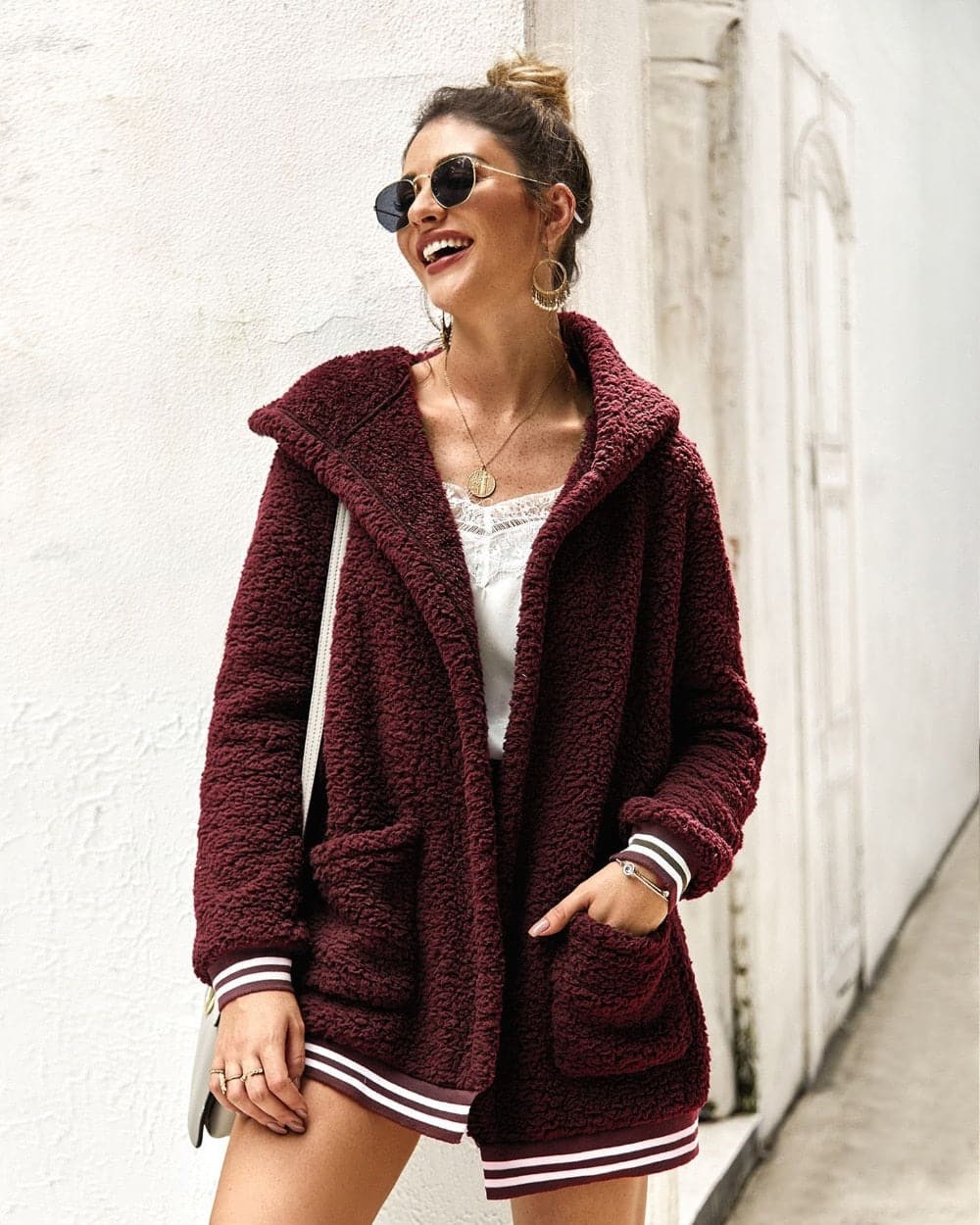 Veste Longue en Fourrure Tendance Femme pour l’Hiver – Élégante et Confortable - Image 4