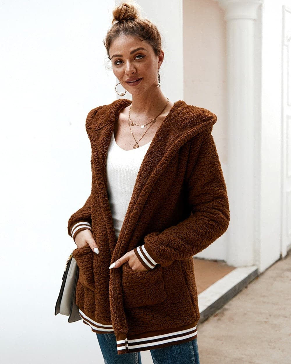Veste Longue en Fourrure Tendance Femme pour l’Hiver – Élégante et Confortable - Image 8