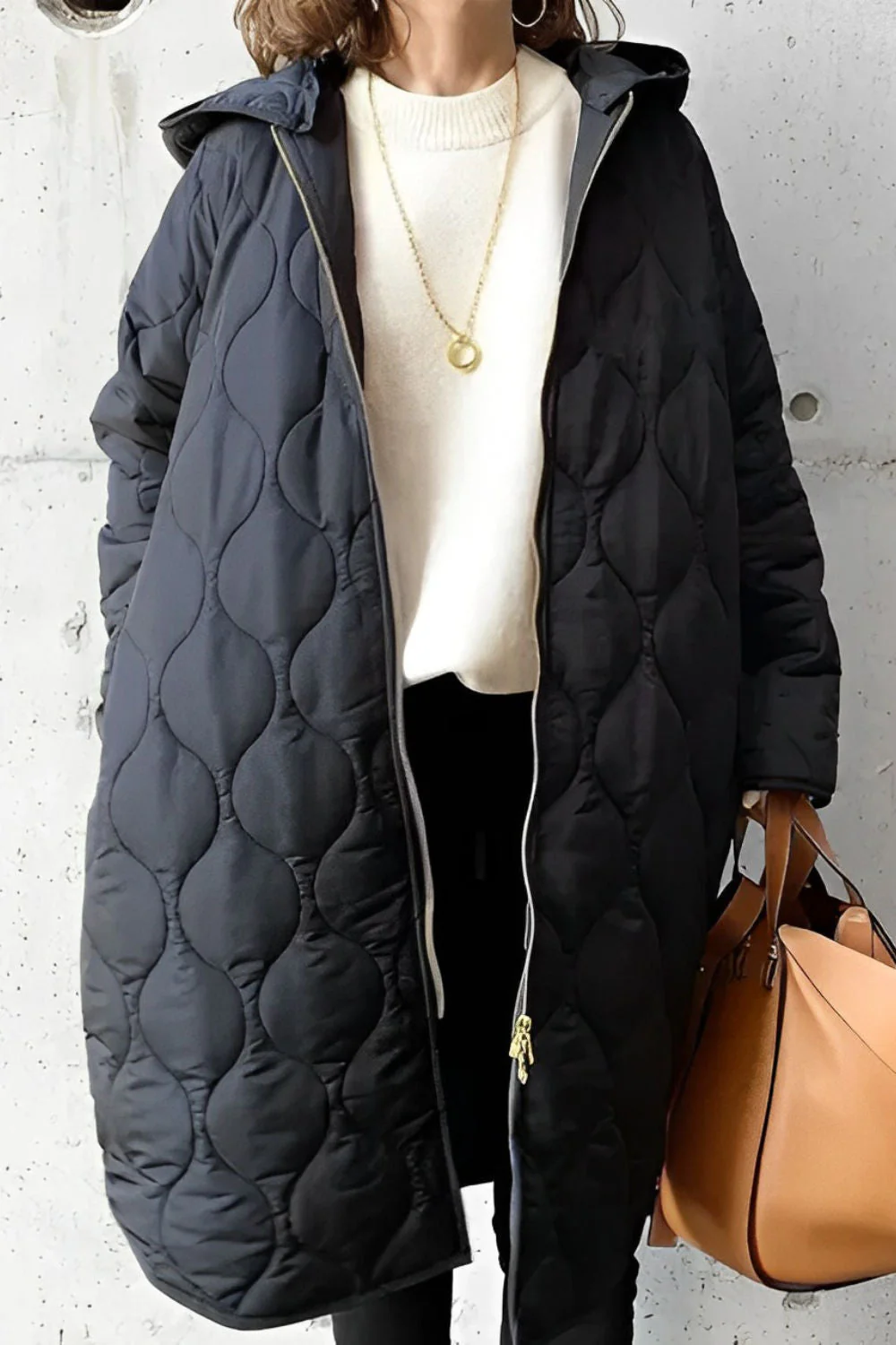 Veste Matelassée à Capuche d’Hiver pour Femme - Image 2