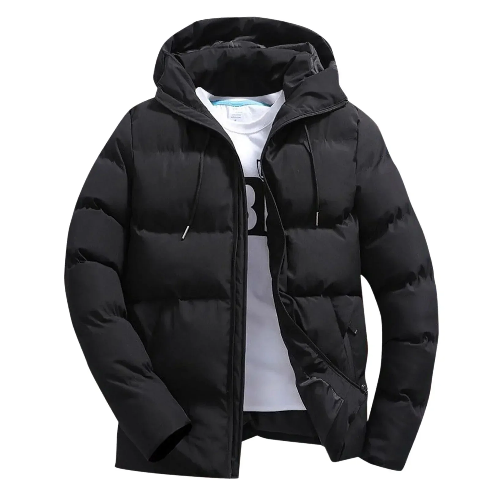 Veste Matelassée à Capuche pour Homme – Extérieur Hiver Durable et Chaud - Image 3