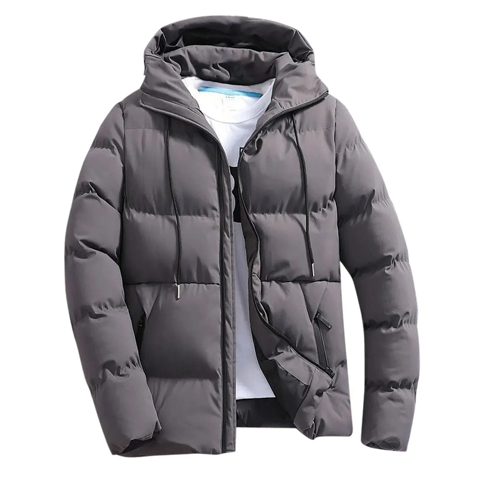 Veste Matelassée à Capuche pour Homme – Extérieur Hiver Durable et Chaud - Image 4