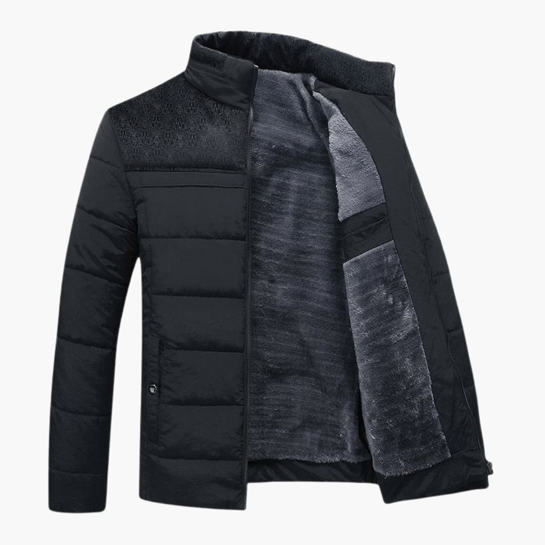 Veste Matelassée Homme en Polaire Moderne – Col Montant Élégant - Image 3