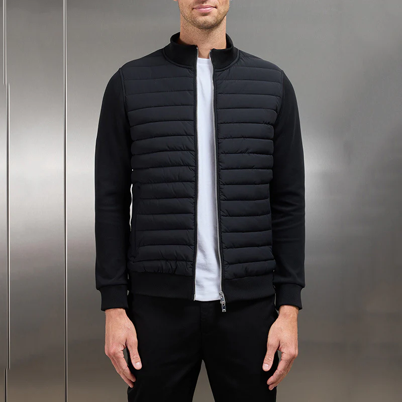 Veste matelassée légère à col montant pour homme – Vêtements d'extérieur d'hiver élégants - Image 3