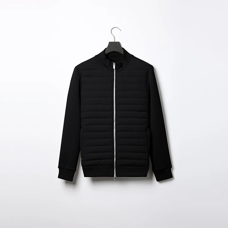 Veste matelassée légère à col montant pour homme – Vêtements d'extérieur d'hiver élégants - Image 4