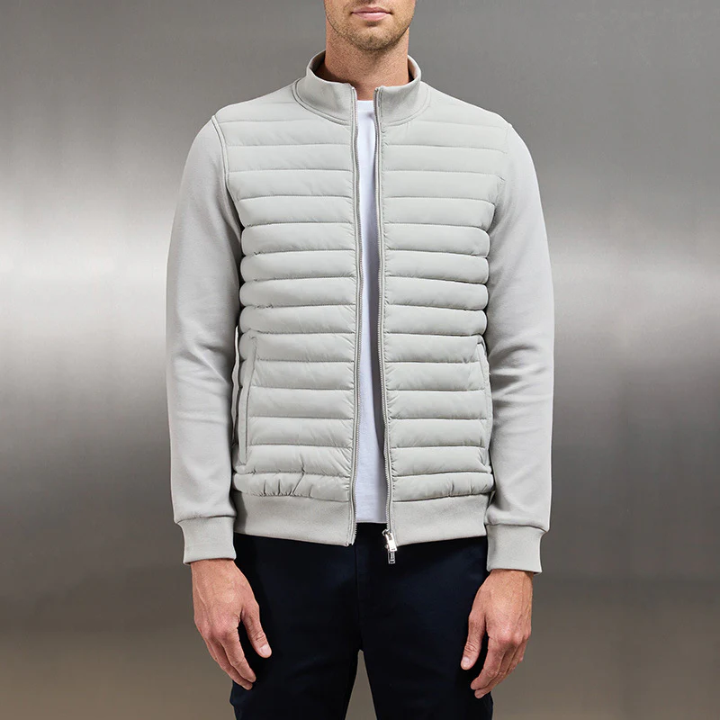Veste matelassée légère à col montant pour homme – Vêtements d'extérieur d'hiver élégants - Image 6