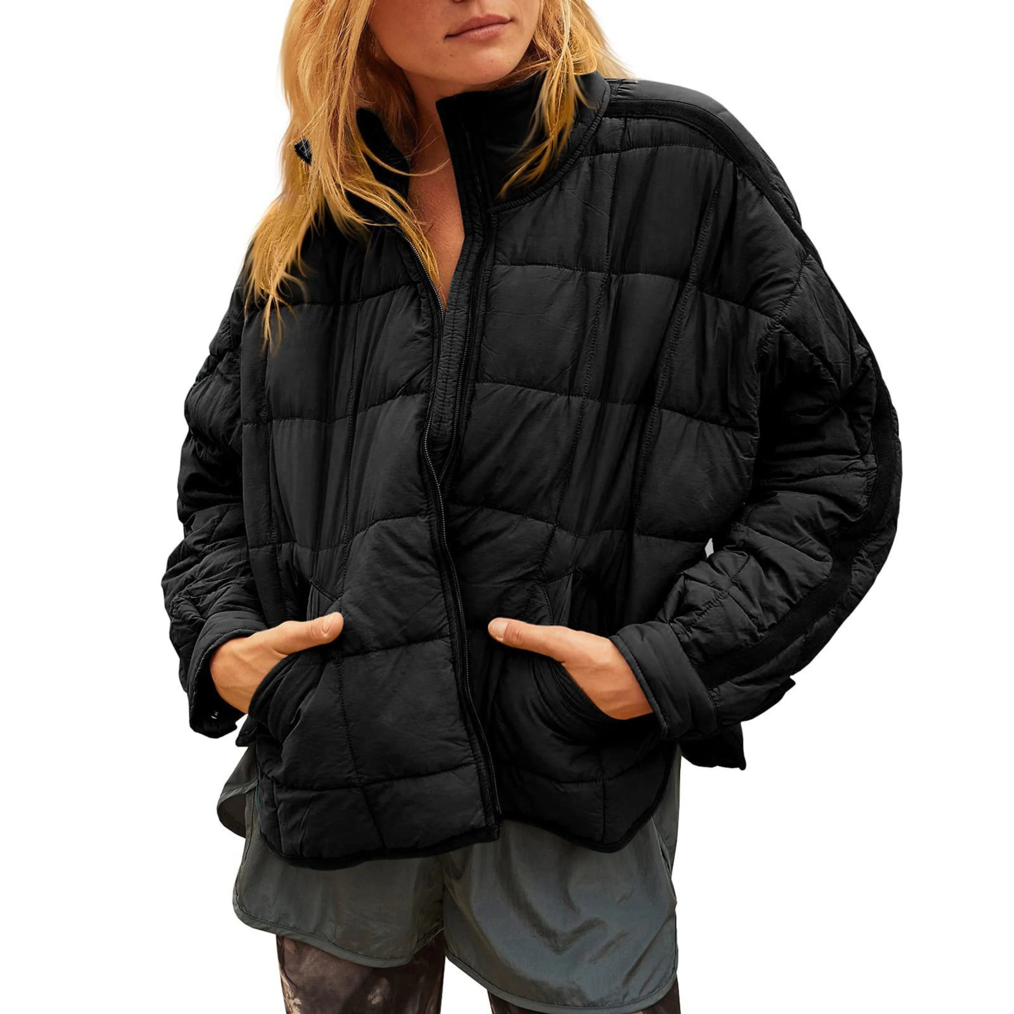 Veste matelassée légère zippée pour femme