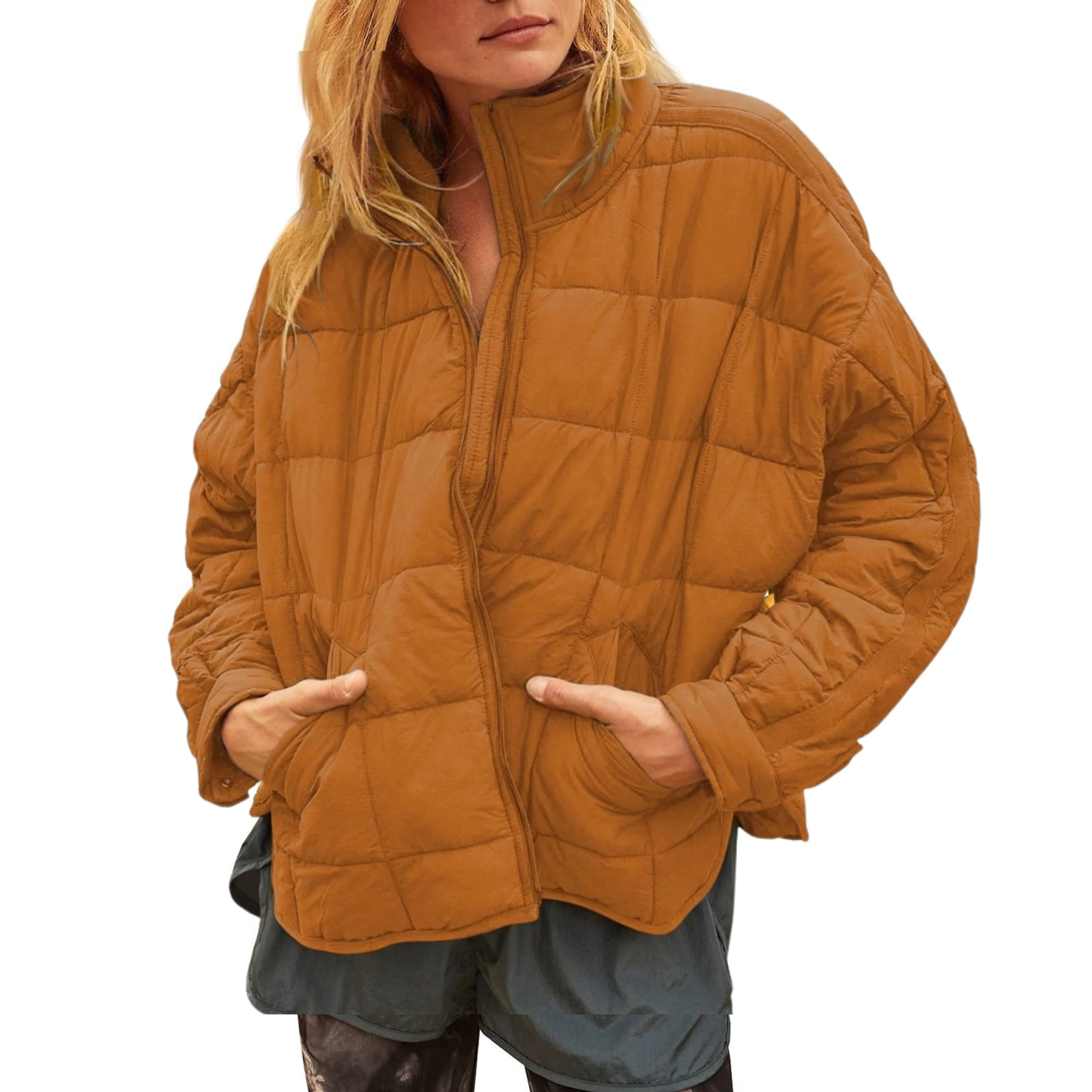 Veste matelassée légère zippée pour femme - Image 5