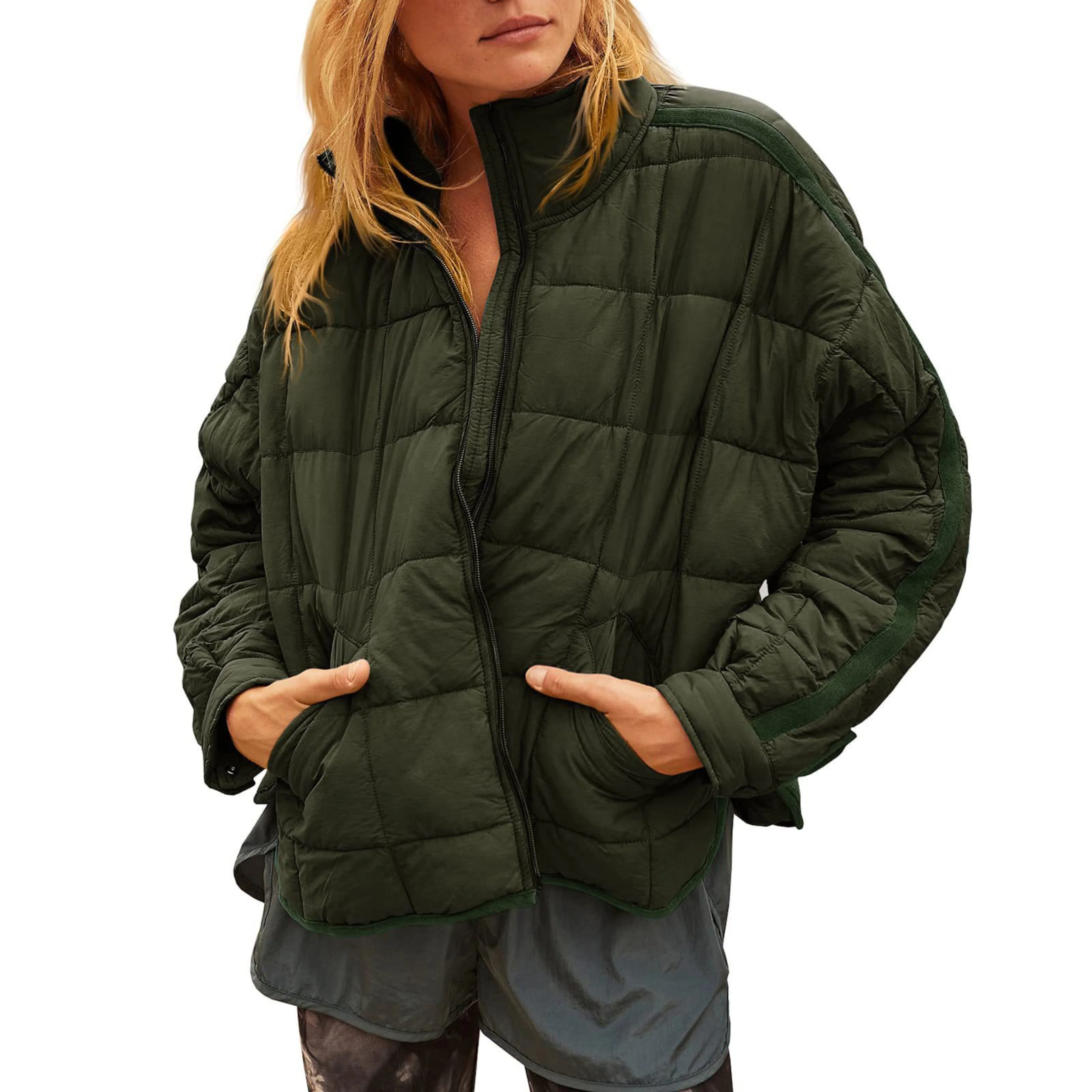 Veste matelassée légère zippée pour femme - Image 9
