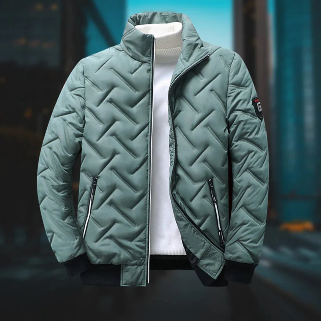 Veste Matelassée pour Homme – Manteau d’Hiver à Col Montant