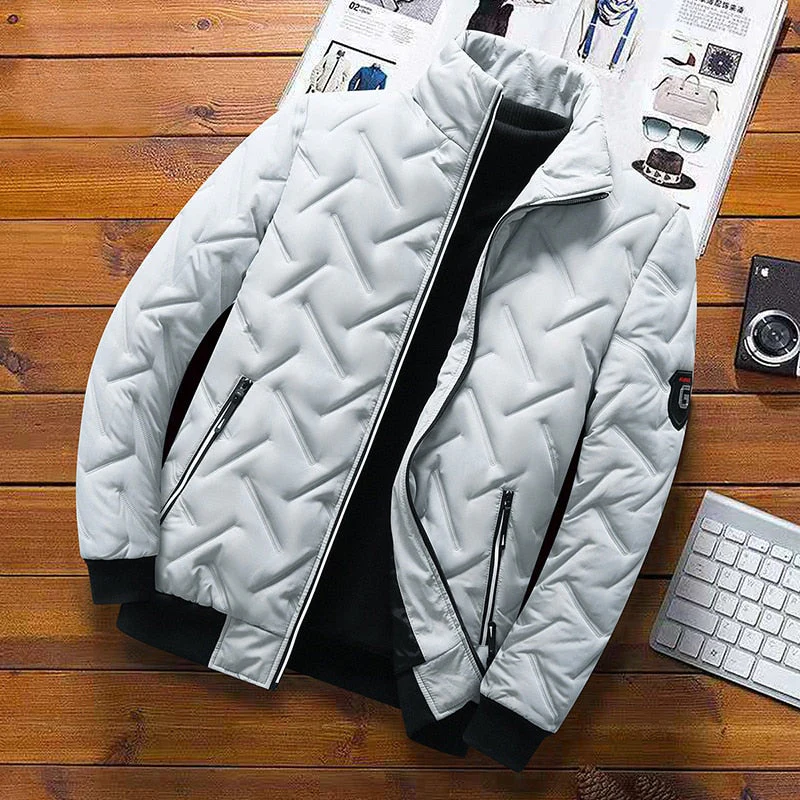 Veste Matelassée pour Homme – Manteau d’Hiver à Col Montant - Image 11