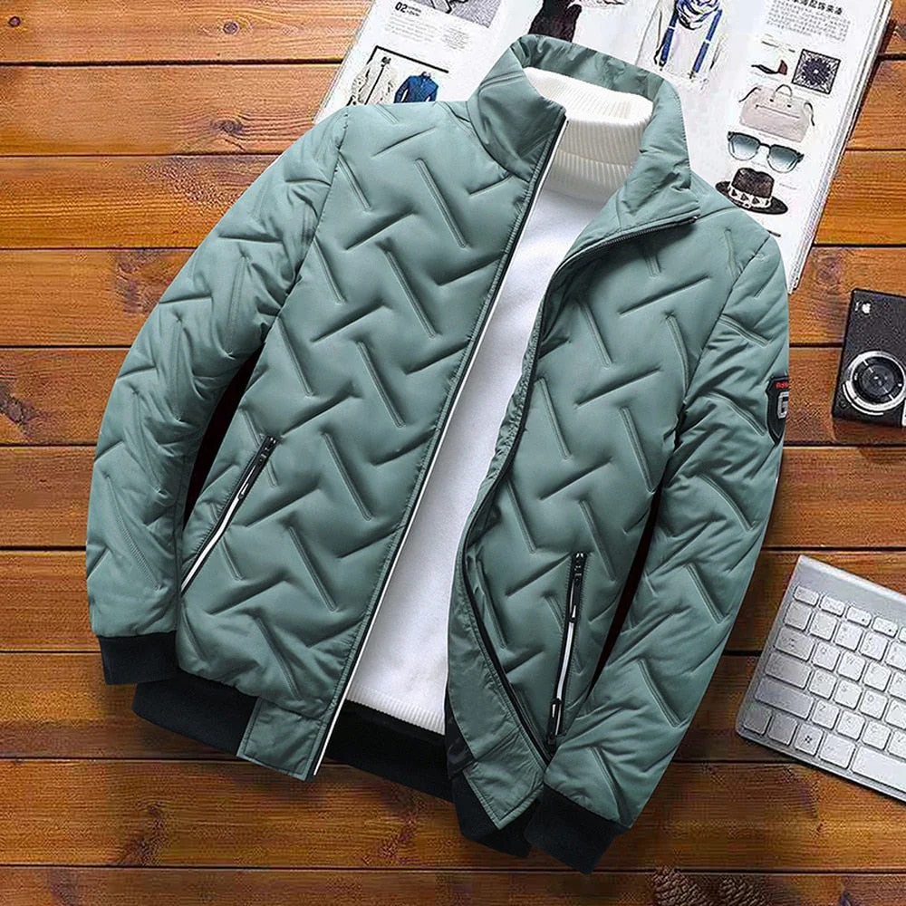 Veste Matelassée pour Homme – Manteau d’Hiver à Col Montant - Image 13