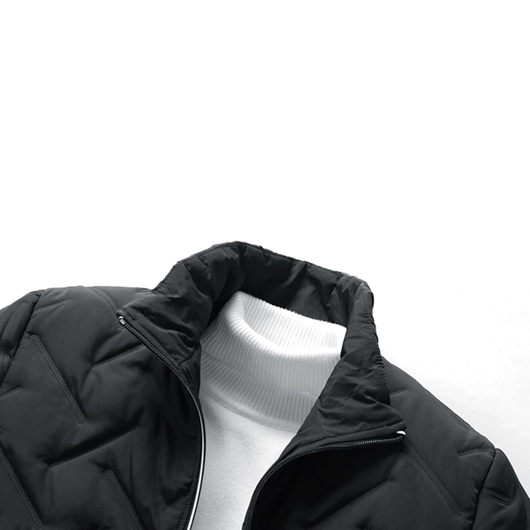 Veste Matelassée pour Homme – Manteau d’Hiver à Col Montant - Image 6