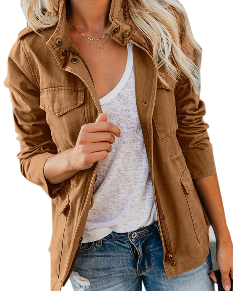 Veste Mi-Mollet avec Poches pour Femme - Élégante et Polyvalente - Image 4