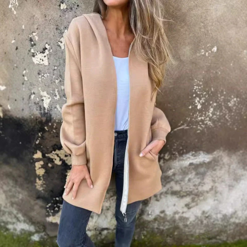 Veste Oversize en Polaire pour Femme – Pull Zippé Ample et Décontracté - Image 2