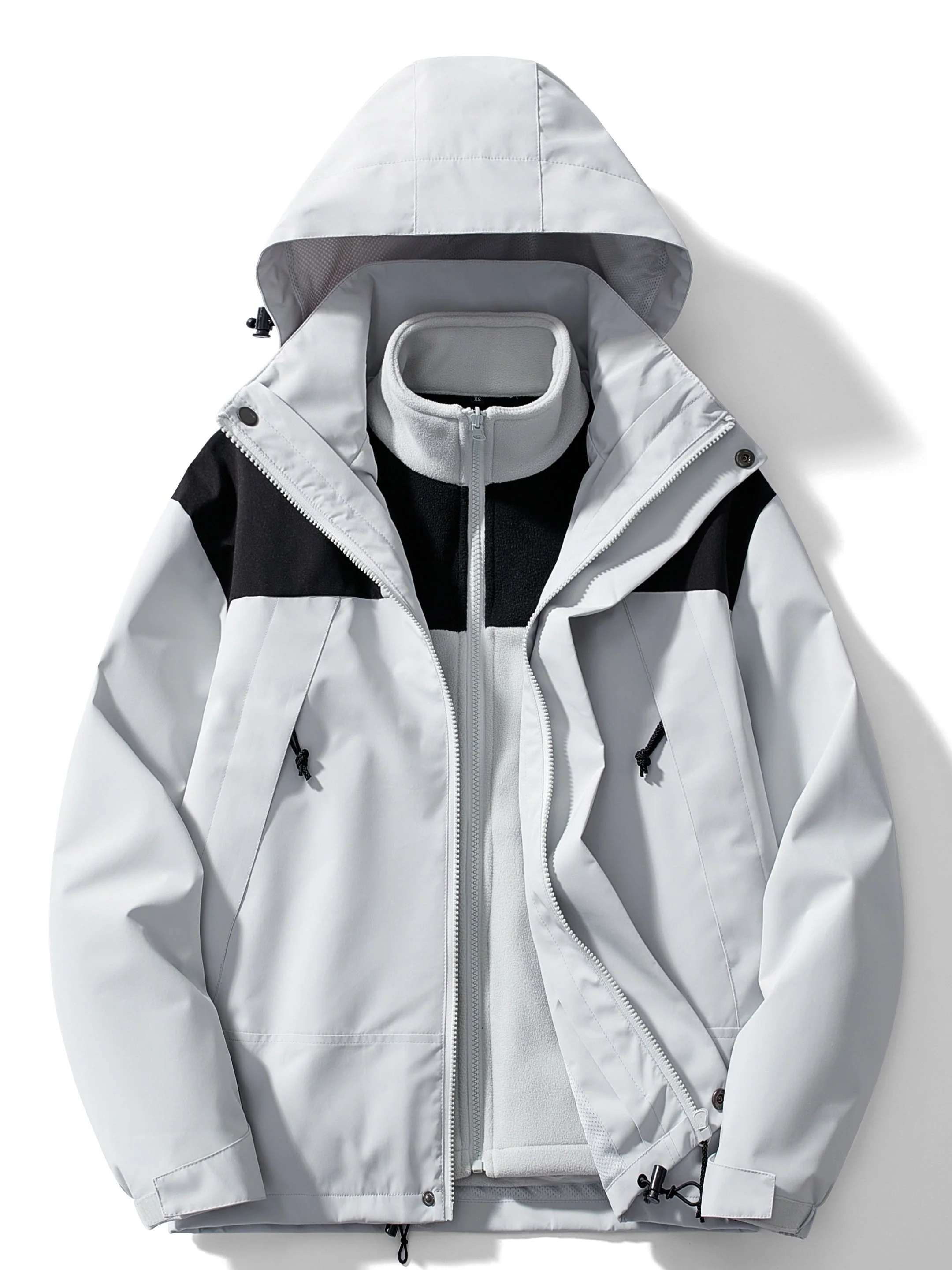 Veste Polaire 3-en-1 pour Femme – Coupe-Vent Hivernal à Capuche - Image 5