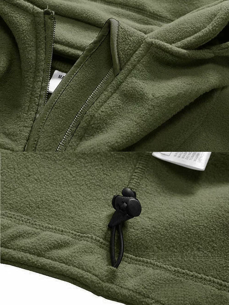 Veste Polaire Homme Coupe-Vent – Extérieur Zippé Confortable - Image 11