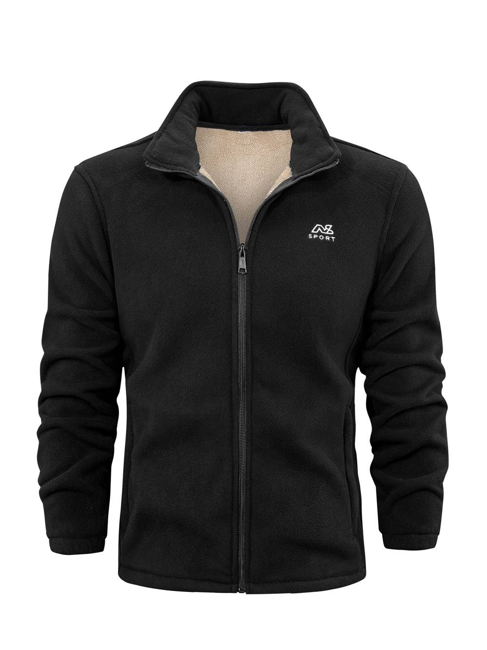 Veste Polaire Premium Homme à Fermeture Éclair Complète – Col Montant Casual - Image 2