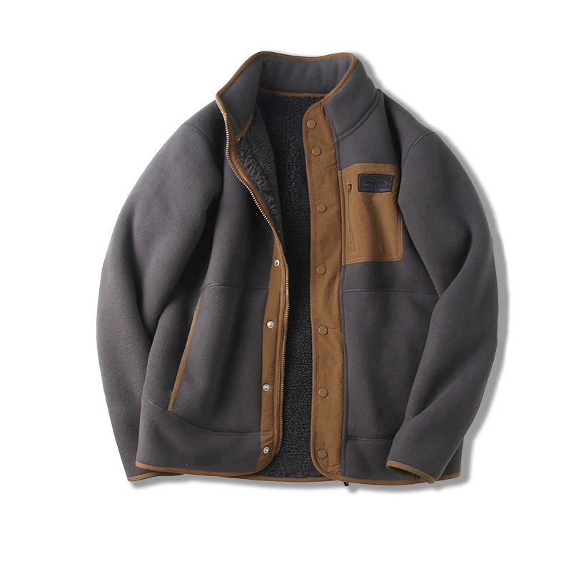Veste Premium Matelassée Doublée Polaire pour Homme – Col Haut avec Poches Multiples - Image 2
