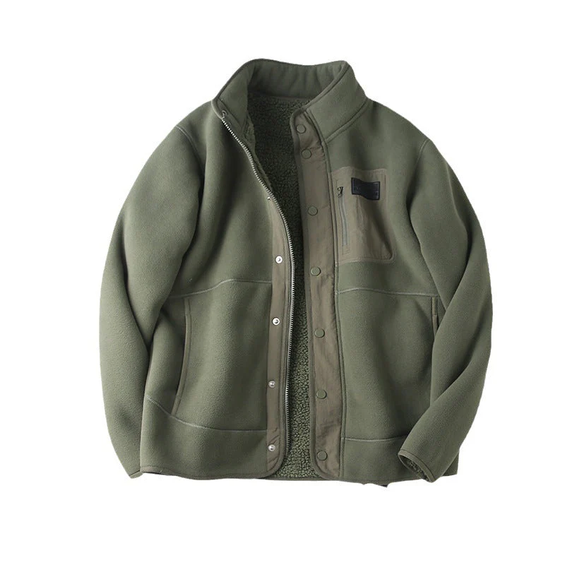 Veste Premium Matelassée Doublée Polaire pour Homme – Col Haut avec Poches Multiples - Image 3