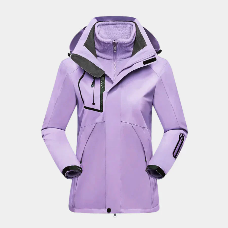 Veste Ski Femme Imperméable – Manteau Hiver Snowboard Coupe Sport - Image 4