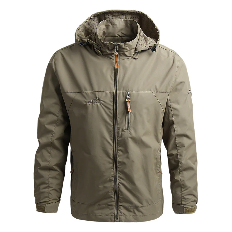 Veste tactique zippée imperméable et élégante pour homme – Style militaire - Image 4