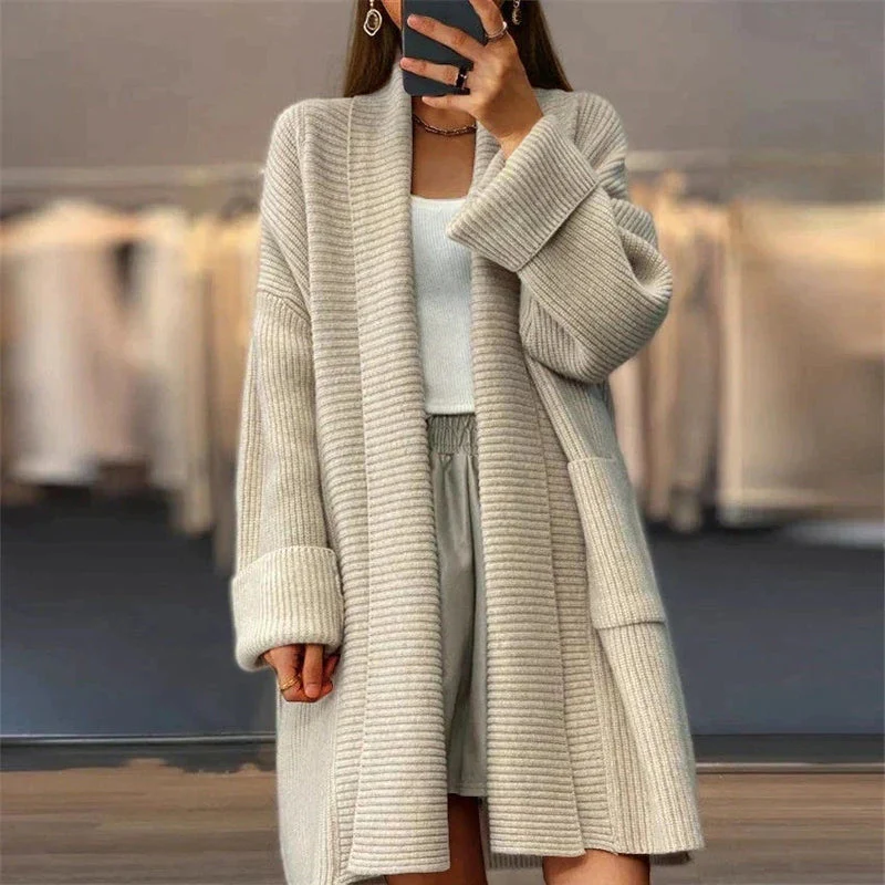 Veste Tricotée Mi-Lourde pour Femme – Couverture Flexible et Confort Léger - Image 2
