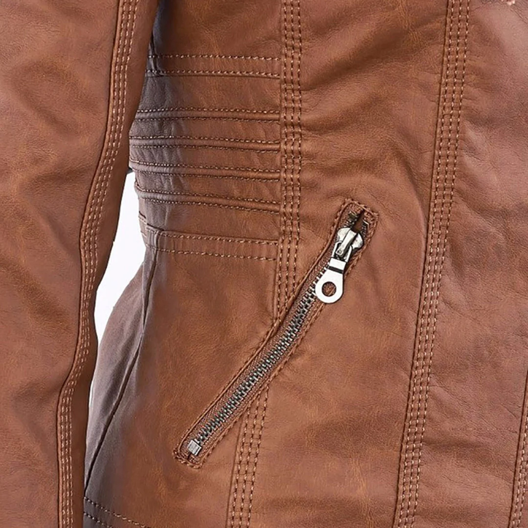 Veste Zippée Imperméable pour Femme avec Capuche – Manteau Léger Stylé et Résistant à la Pluie - Image 10