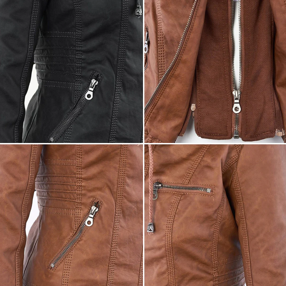 Veste Zippée Imperméable pour Femme avec Capuche – Manteau Léger Stylé et Résistant à la Pluie - Image 18