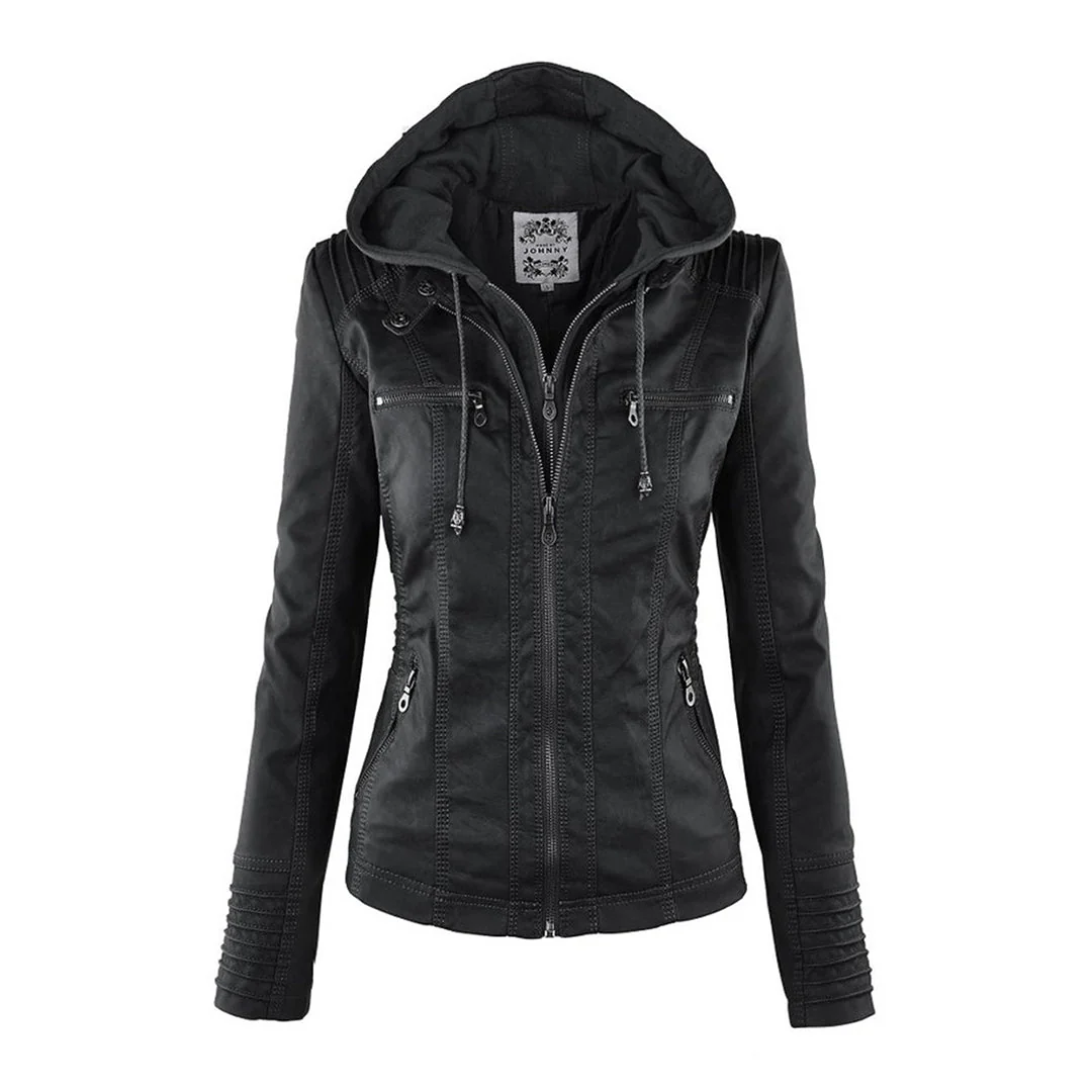 Veste Zippée Imperméable pour Femme avec Capuche – Manteau Léger Stylé et Résistant à la Pluie - Image 20