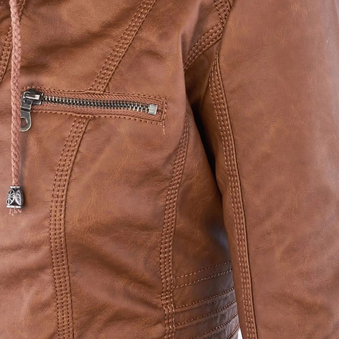 Veste Zippée Imperméable pour Femme avec Capuche – Manteau Léger Stylé et Résistant à la Pluie - Image 9